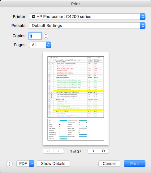 pdf printer mac