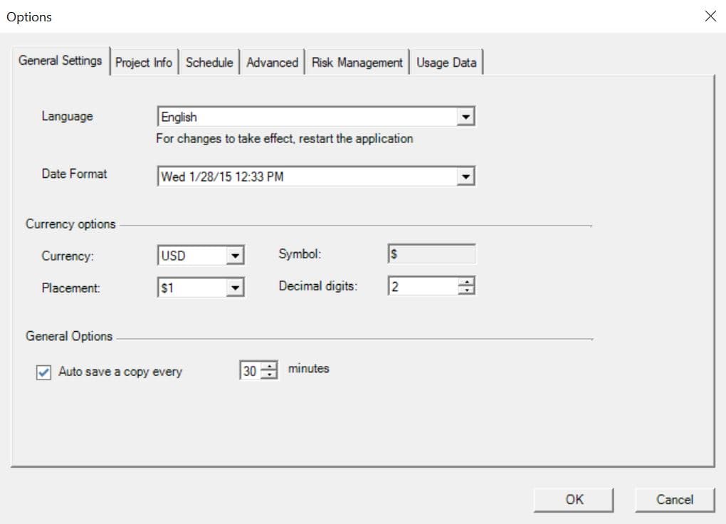 project plan 365 bar styles use