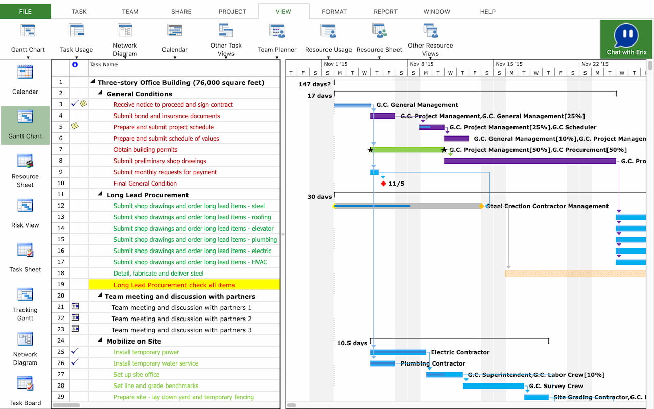 Create Gantt Charts – Project Plan 365