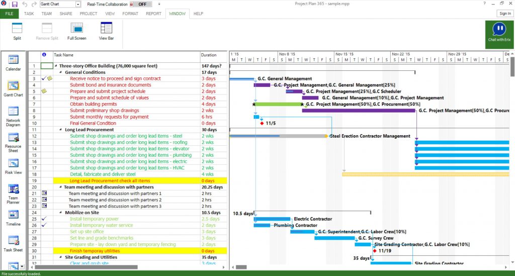 microsoft project full screen view