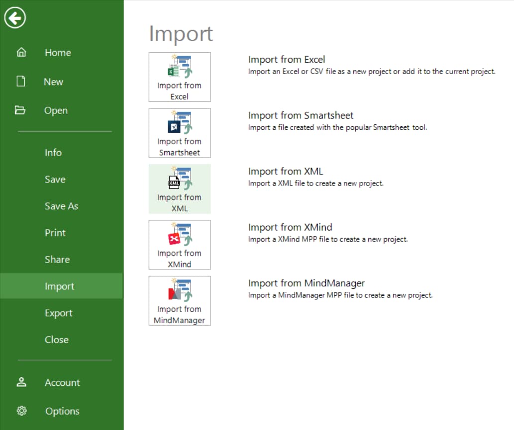 excel import xml as text