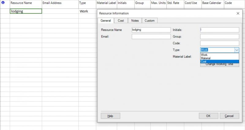 Cost Resources Project Plan 365