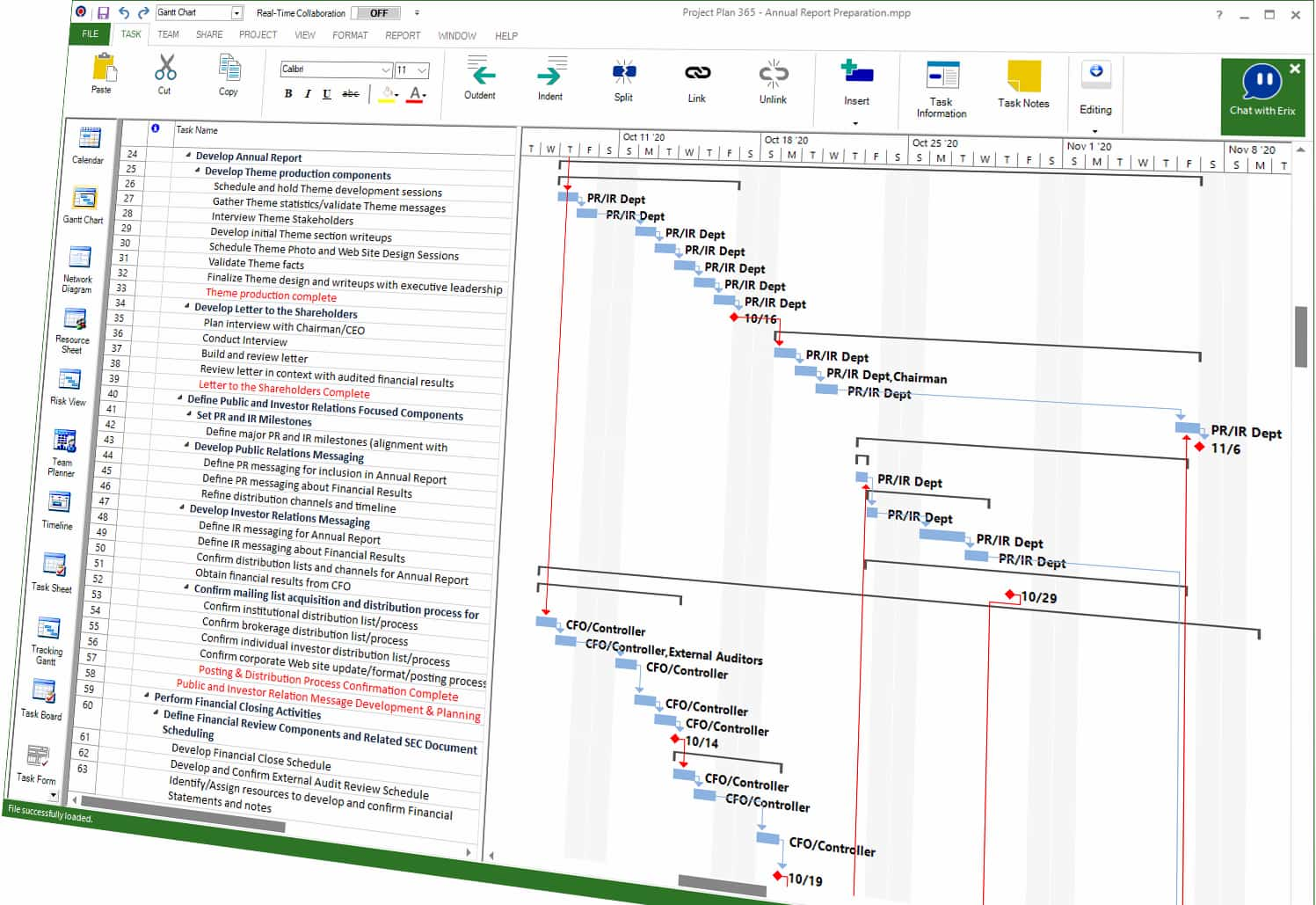 Gantt Chart Project Management