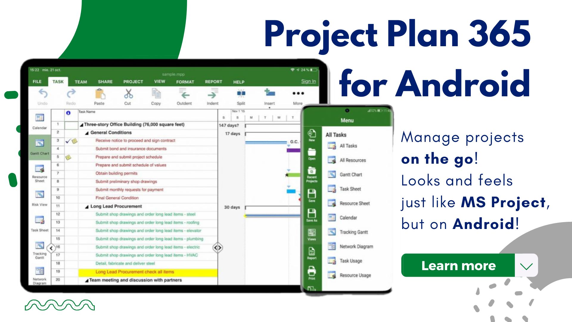 For Android - Project Plan 365