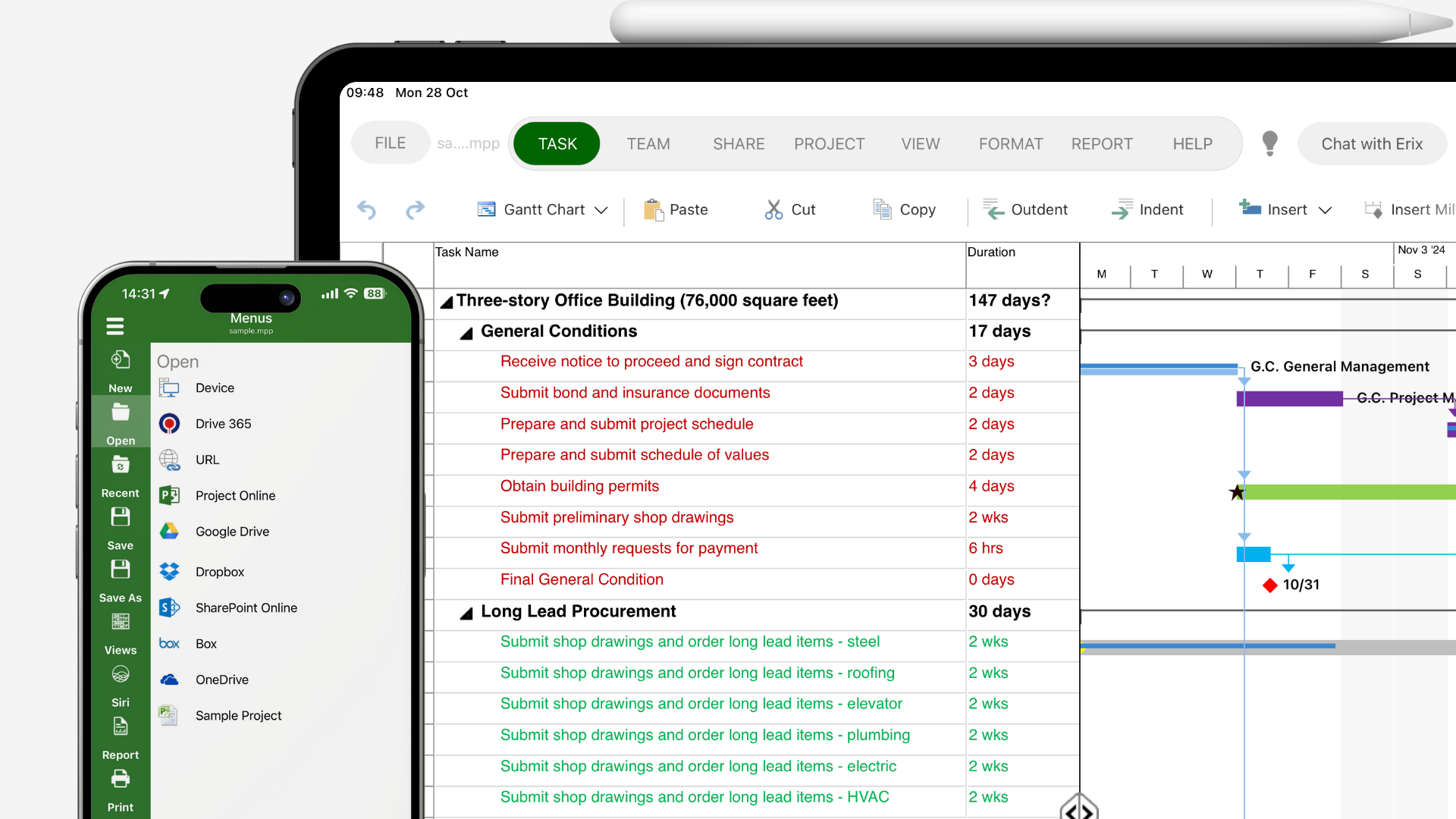 Microsoft Project for iOS