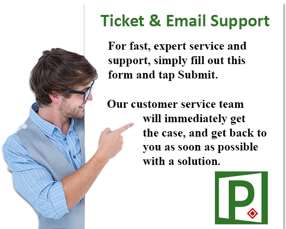 Email & Ticket - Project Plan 365